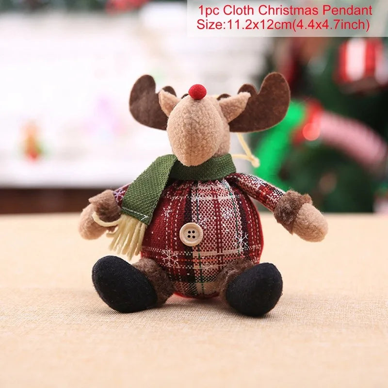 Christmas Plush Dolls – Santa, Snowman & Reindeer Table Decorations