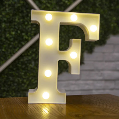 Alphabet & Number LED Night Lights – Warm Battery Lamp for Home & Party Décor