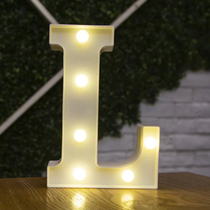Alphabet & Number LED Night Lights – Warm Battery Lamp for Home & Party Décor