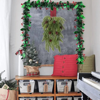 Metallic Tinsel Christmas Garland – Shiny Tree & Home Décor