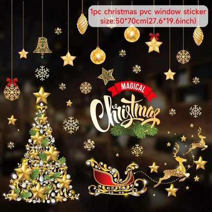 Christmas Window Stickers – Merry Christmas Home Decorations