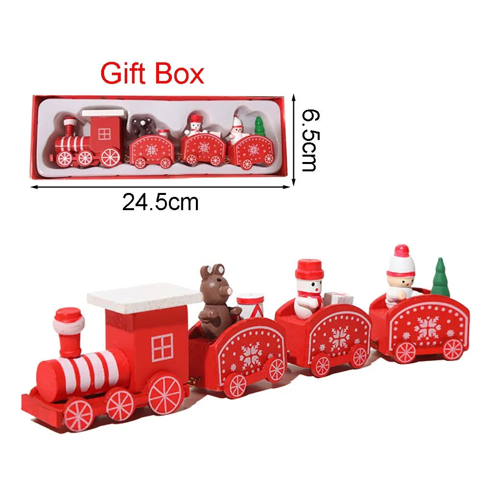 Christmas Wood Train Decoration – Moving Holiday Ornament 2025