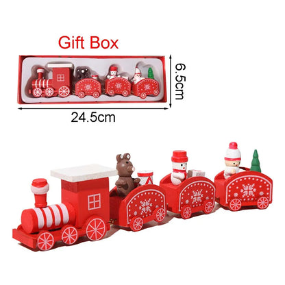 Christmas Wood Train Decoration – Moving Holiday Ornament 2025