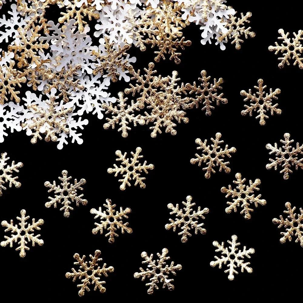 300pcs Snowflake Confetti (2 cm / 0.8 in) – Christmas & Winter Party Décor