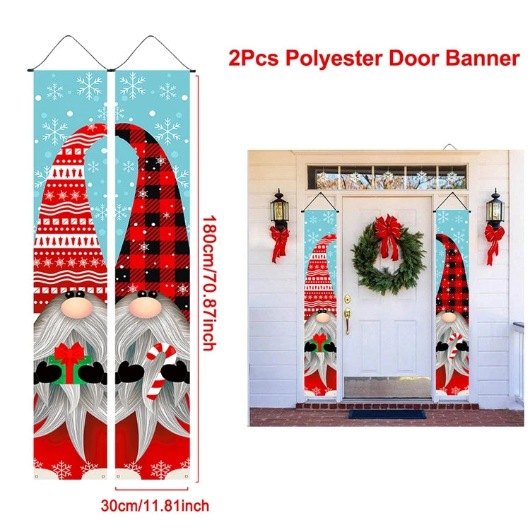 Christmas Door Banner – Merry Christmas Hanging Décor