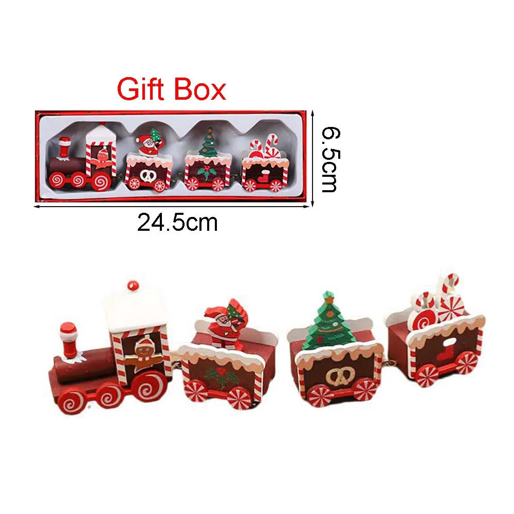 Christmas Wood Train Decoration – Moving Holiday Ornament 2025