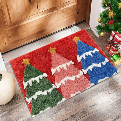 Christmas Door Mat – Santa & Gingerbread Outdoor/Indoor Rug