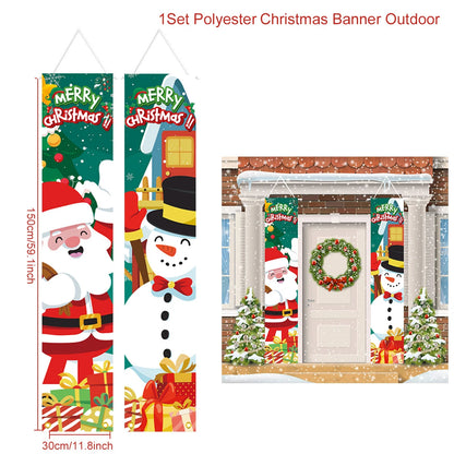 Christmas Door Banner – Merry Christmas Hanging Décor