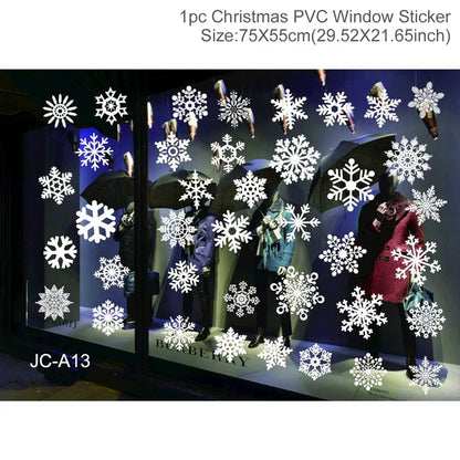 Christmas Window Stickers – Merry Christmas Home Decorations