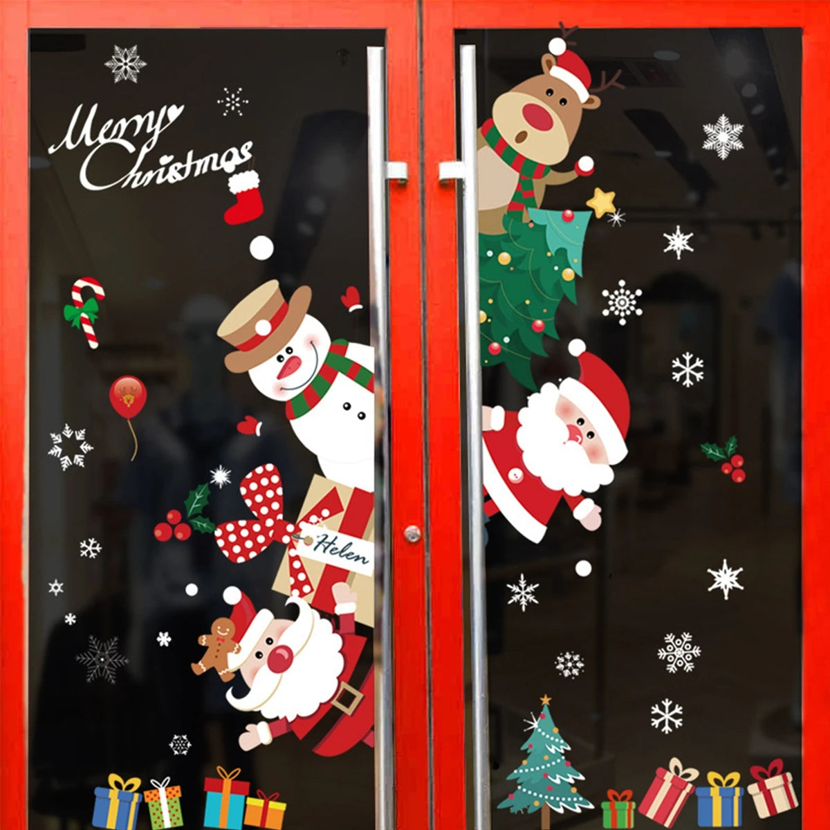Christmas Window Stickers – Merry Christmas Home Decorations