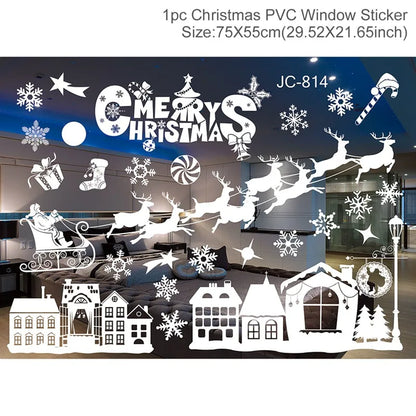 Christmas Window Stickers – Merry Christmas Home Decorations