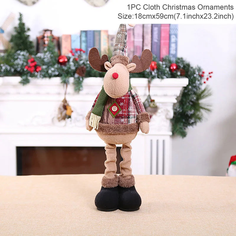 Christmas Plush Dolls – Santa, Snowman & Reindeer Table Decorations