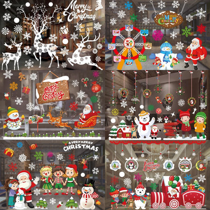 Christmas Window Stickers – Merry Christmas Home Decorations