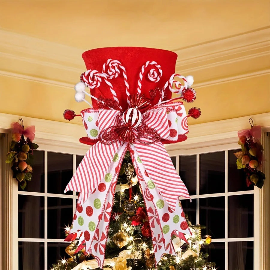 Red Christmas Table Centerpiece – Holiday Cloth Décor