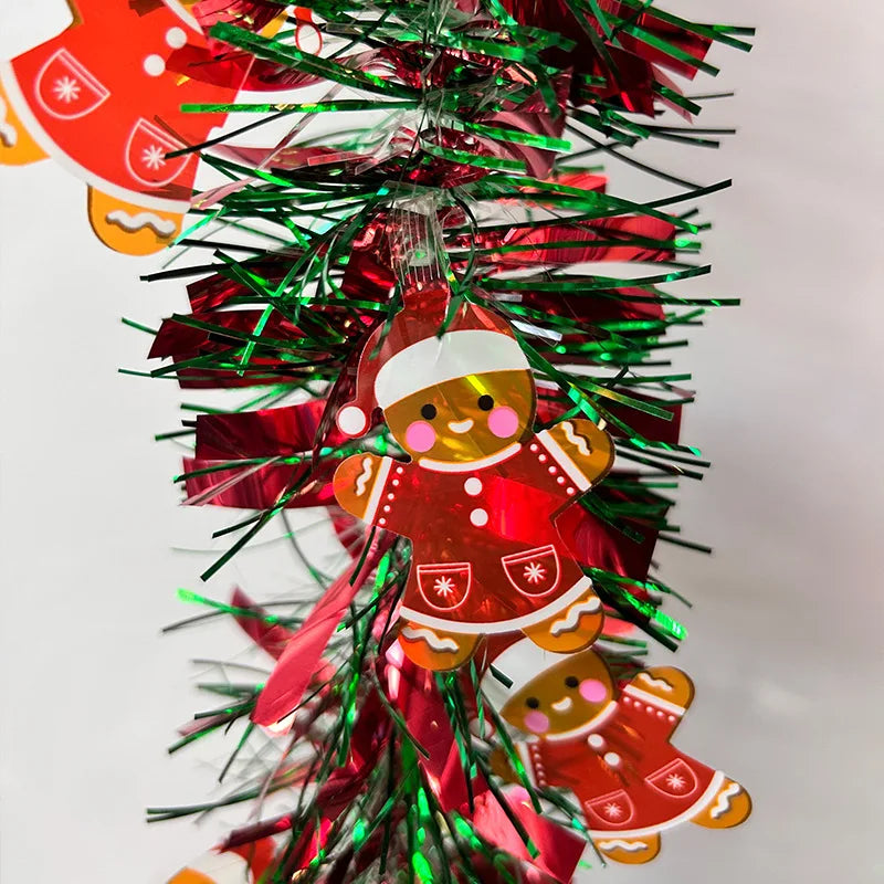 Metallic Tinsel Christmas Garland – Shiny Tree & Home Décor