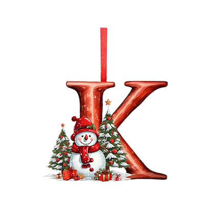 Acrylic Letter Ornaments – 2D Alphabet Hanging Décor for Christmas Tree
