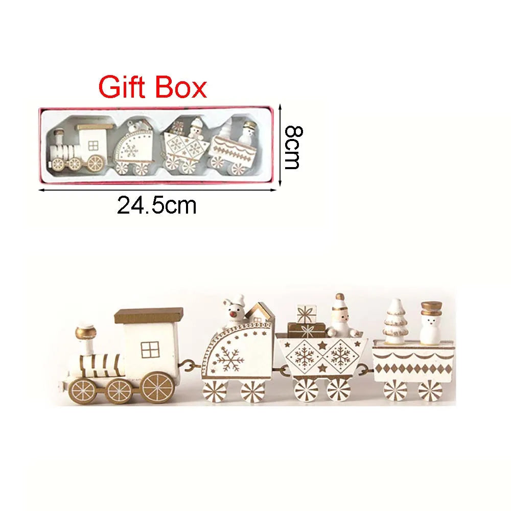 Christmas Wood Train Decoration – Moving Holiday Ornament 2025