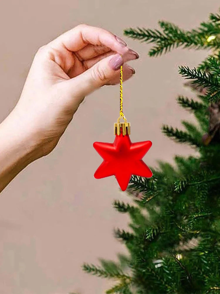 42pcs Christmas Ball Ornaments (6 cm) – Plastic Hanging Décor for Xmas Tree