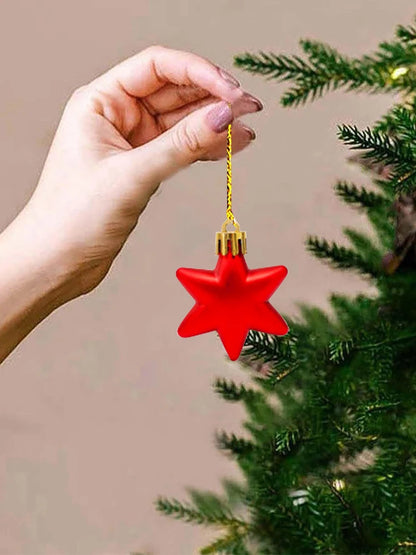 42pcs Christmas Ball Ornaments (6 cm) – Plastic Hanging Décor for Xmas Tree