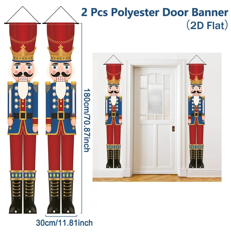 Christmas Door Banner – Merry Christmas Hanging Décor