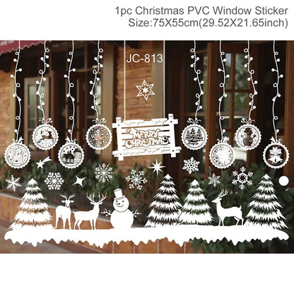Christmas Window Stickers – Merry Christmas Home Decorations