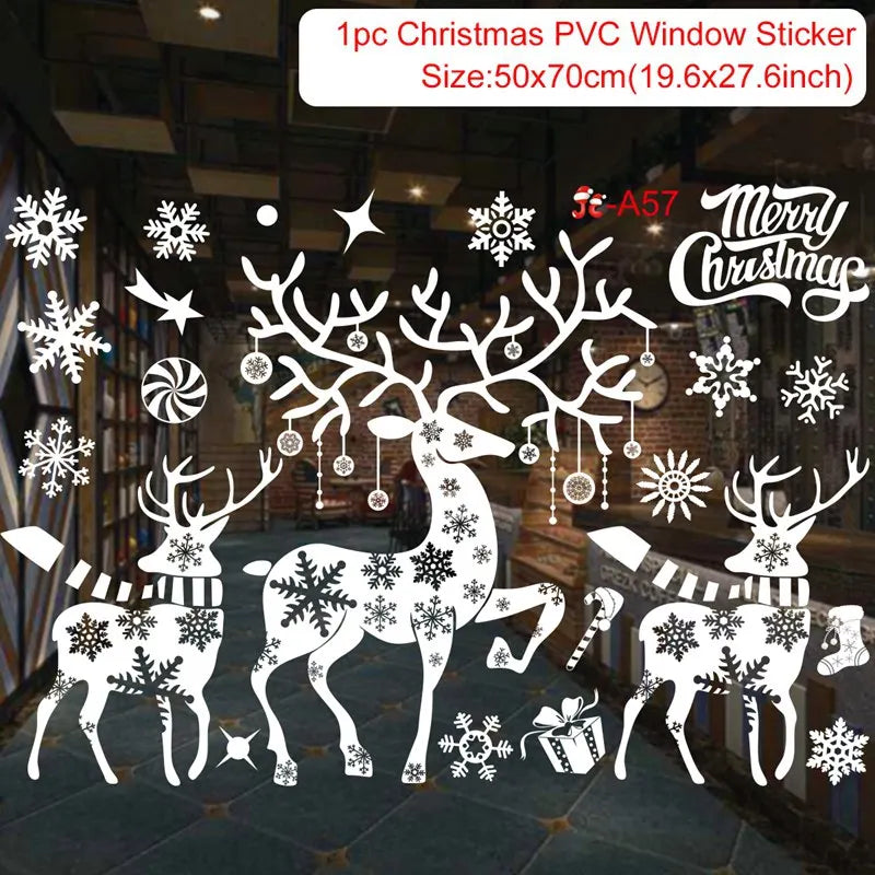 Christmas Window Stickers – Merry Christmas Home Decorations