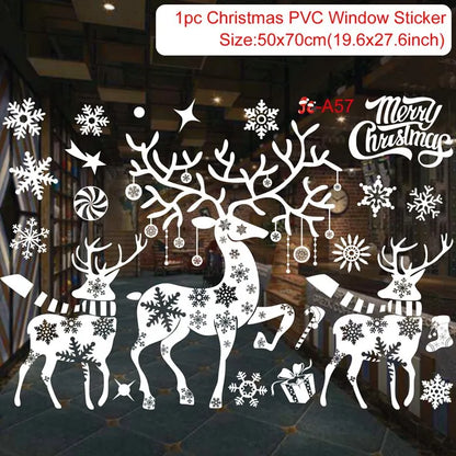 Christmas Window Stickers – Merry Christmas Home Decorations