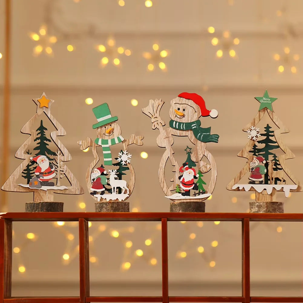 DIY Wooden Christmas Ornaments – Santa, Snowman & Reindeer Décor
