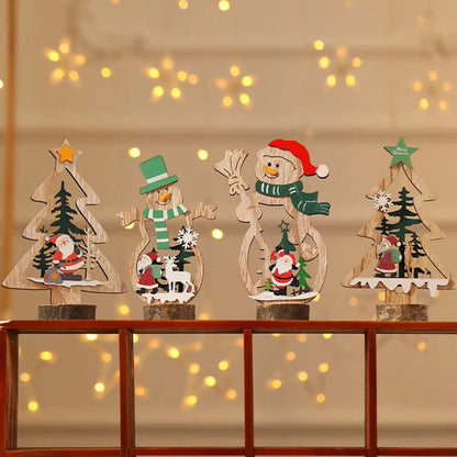 DIY Wooden Christmas Ornaments – Santa, Snowman & Reindeer Décor