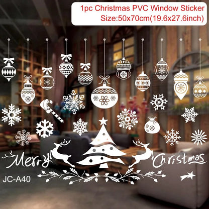 Christmas Window Stickers – Merry Christmas Home Decorations