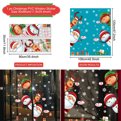Christmas Window Stickers – Merry Christmas Home Decorations