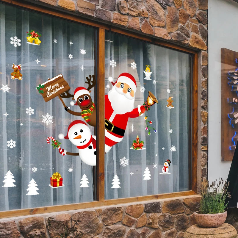Christmas Window Stickers – Merry Christmas Home Decorations