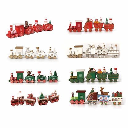 Christmas Wood Train Decoration – Moving Holiday Ornament 2025