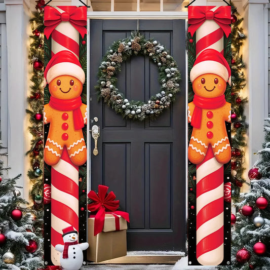 Christmas Door Banner – Merry Christmas Hanging Décor