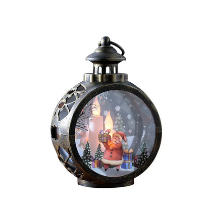 Retro Christmas Night Light – Luminous Window & Desktop Décor