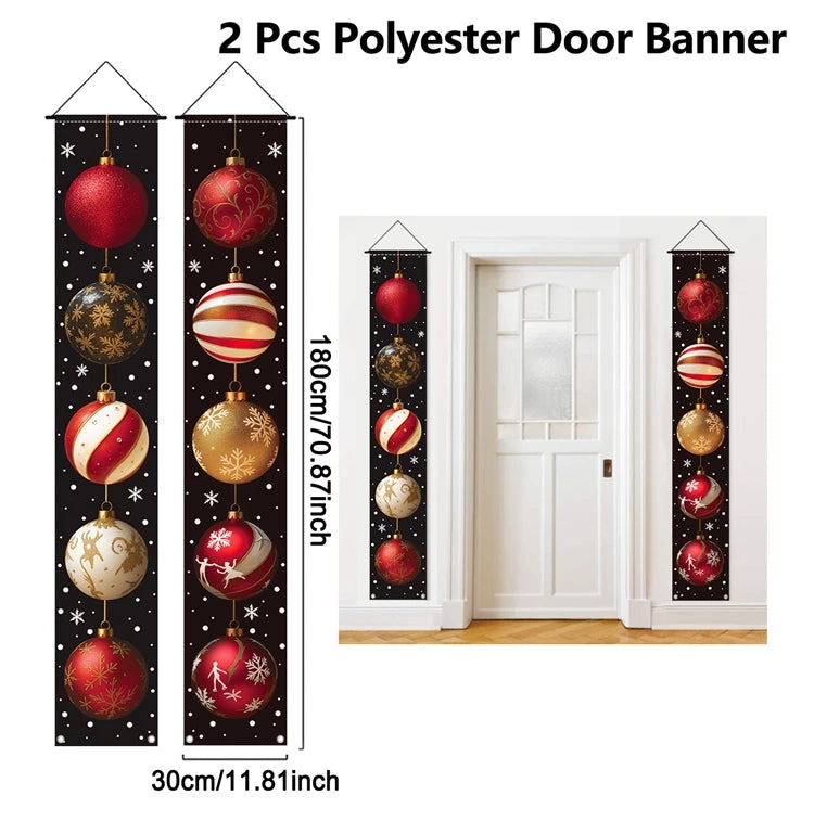 Christmas Door Banner – Merry Christmas Hanging Décor