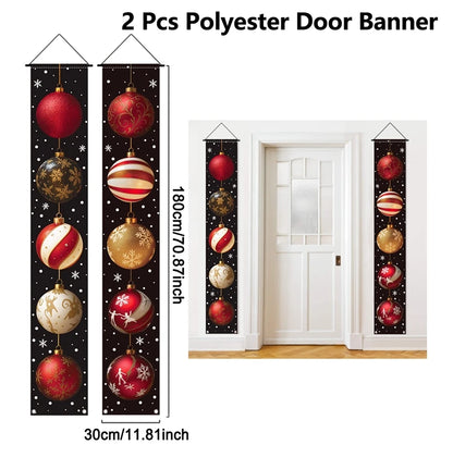 Christmas Door Banner – Merry Christmas Hanging Décor