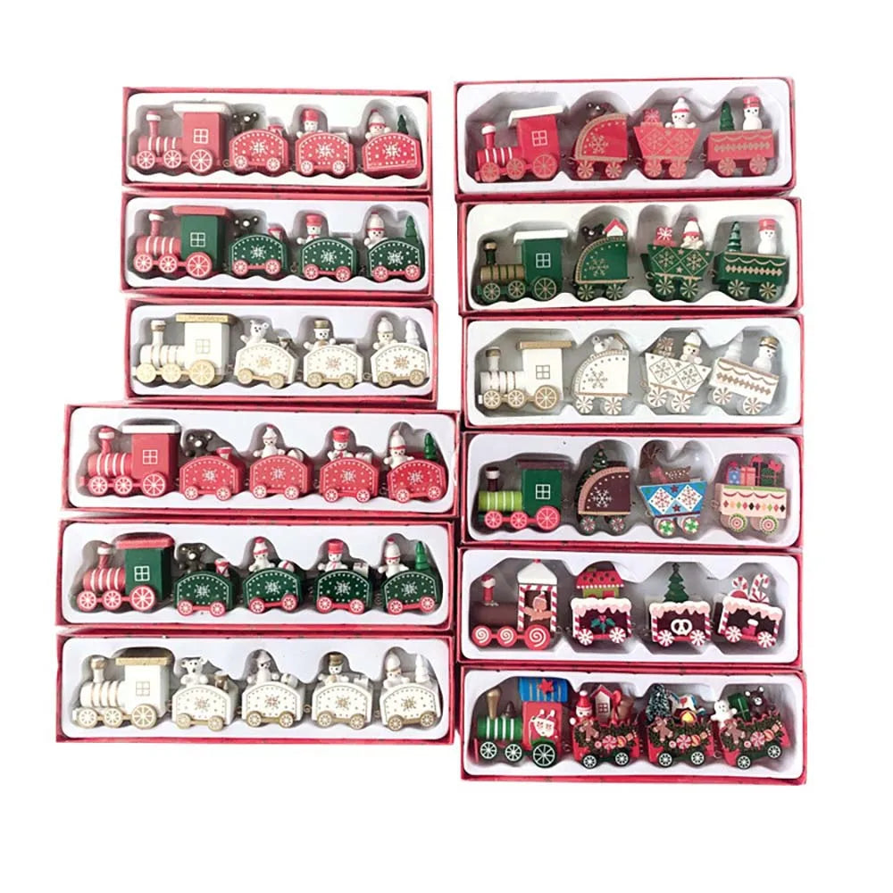 Christmas Wood Train Decoration – Moving Holiday Ornament 2025