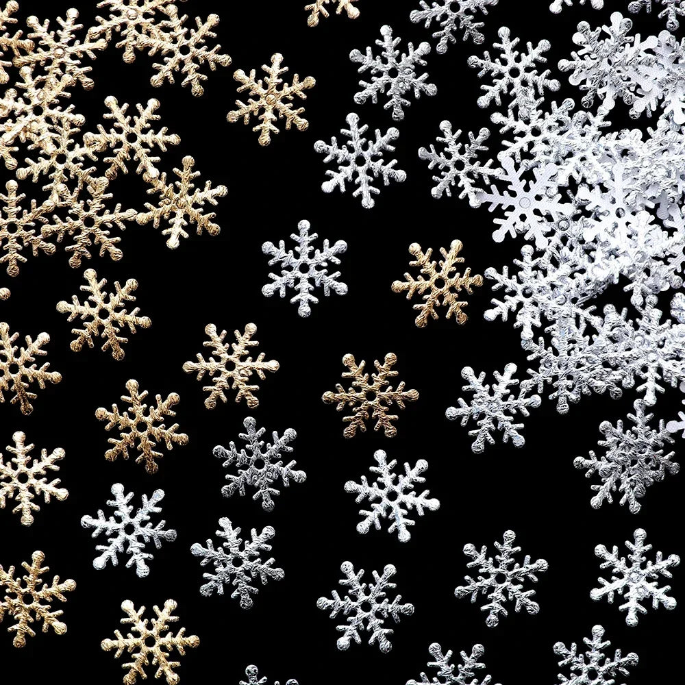 300pcs Snowflake Confetti (2 cm / 0.8 in) – Christmas & Winter Party Décor