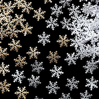 300pcs Snowflake Confetti (2 cm / 0.8 in) – Christmas & Winter Party Décor