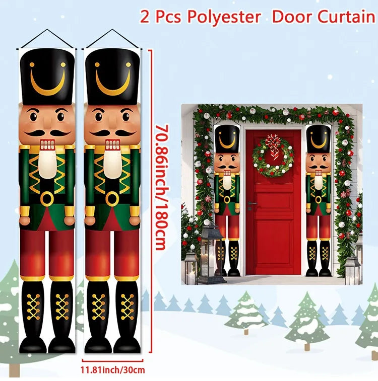 Christmas Door Banner – Merry Christmas Hanging Décor