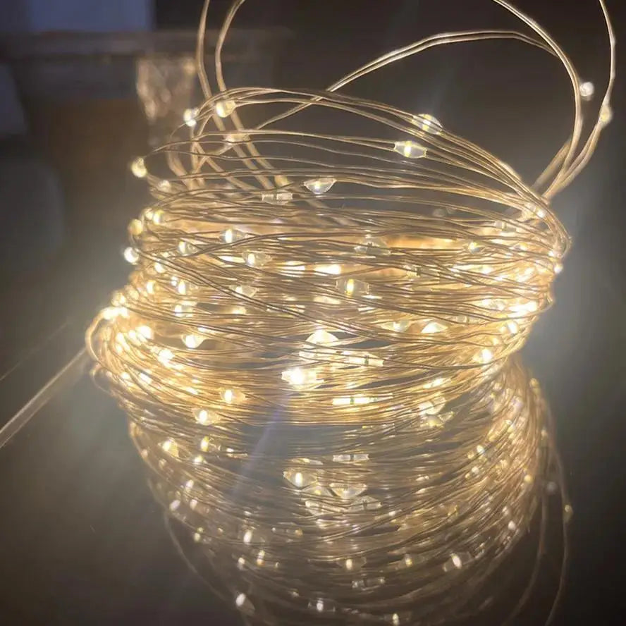 USB LED Copper Wire String Lights (Silver or Copper Wire)