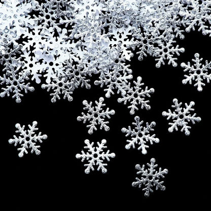300pcs Snowflake Confetti (2 cm / 0.8 in) – Christmas & Winter Party Décor
