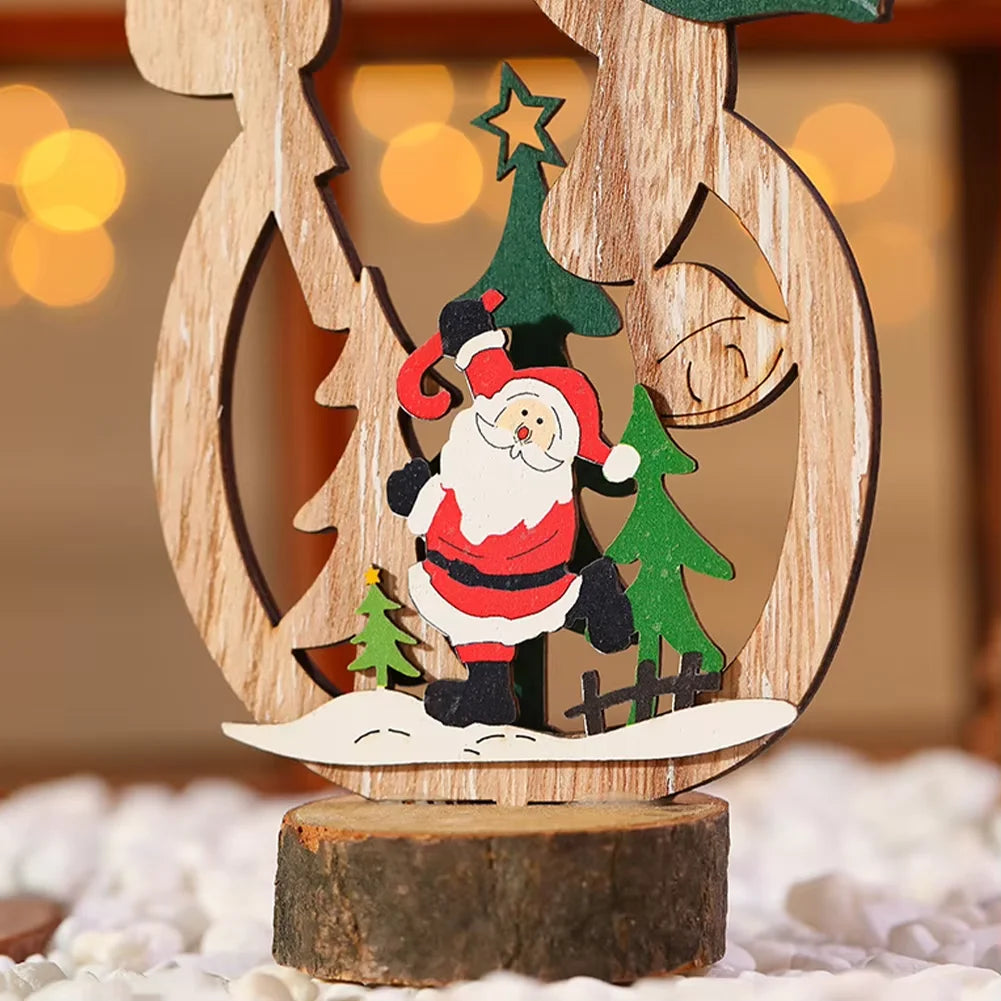 DIY Wooden Christmas Ornaments – Santa, Snowman & Reindeer Décor