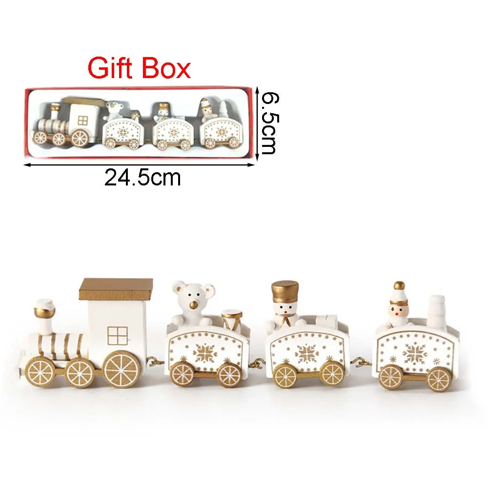 Christmas Wood Train Decoration – Moving Holiday Ornament 2025