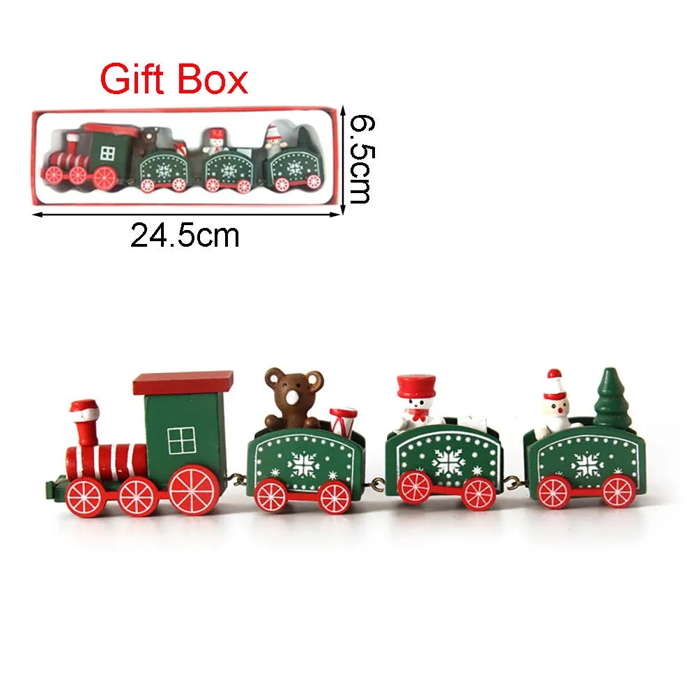 Christmas Wood Train Decoration – Moving Holiday Ornament 2025