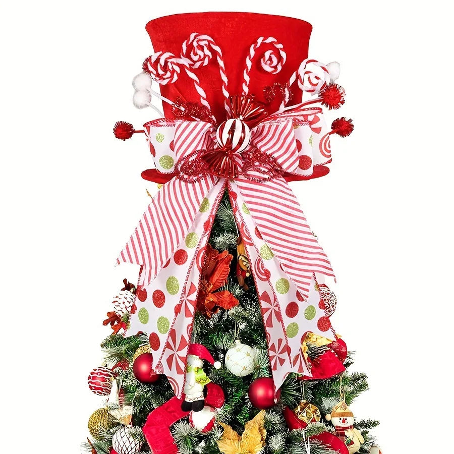 Red Christmas Table Centerpiece – Holiday Cloth Décor