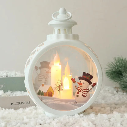 Retro Christmas Night Light – Luminous Window & Desktop Décor