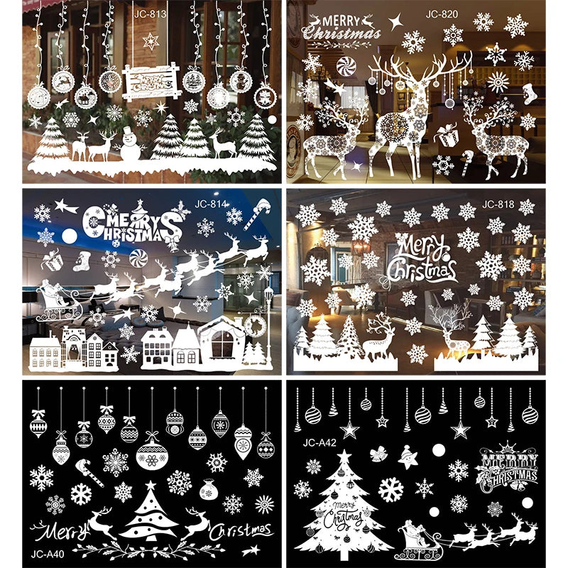 Christmas Window Stickers – Merry Christmas Home Decorations