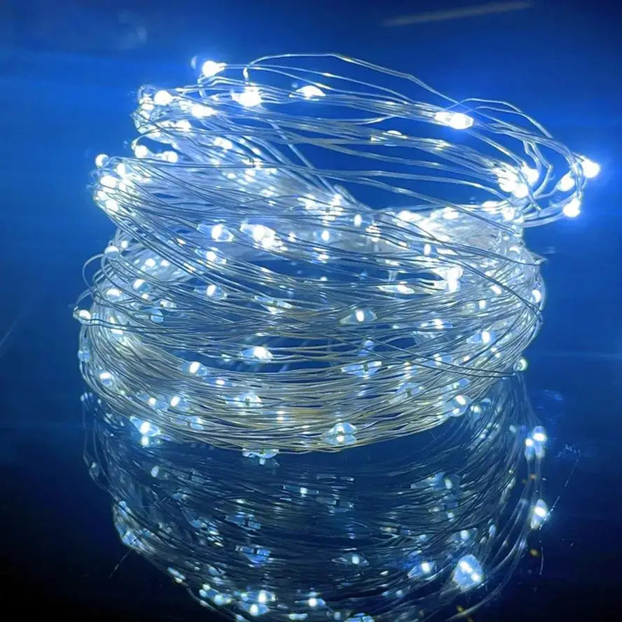 USB LED Copper Wire String Lights (Silver or Copper Wire)